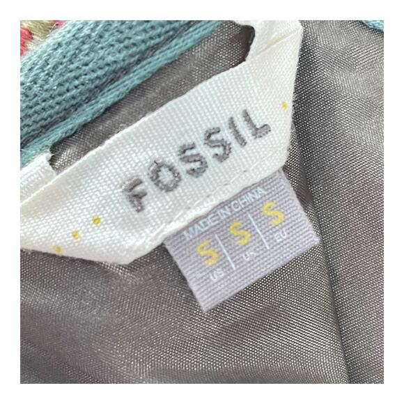 Fossil Embroidered A-Line Mini Skirt – Geometric Pattern – Size Small - Picture 4 of 9